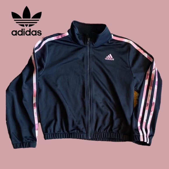 adidas Other - Like new! Adidas Black and Pink Track Jacket